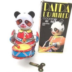 ブリキのおもちゃ ゼンマイブリキのドラムパンダ｜有限会社太郎と花子